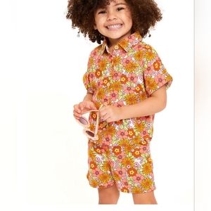 Wonder Nation 3T Floral Short Set